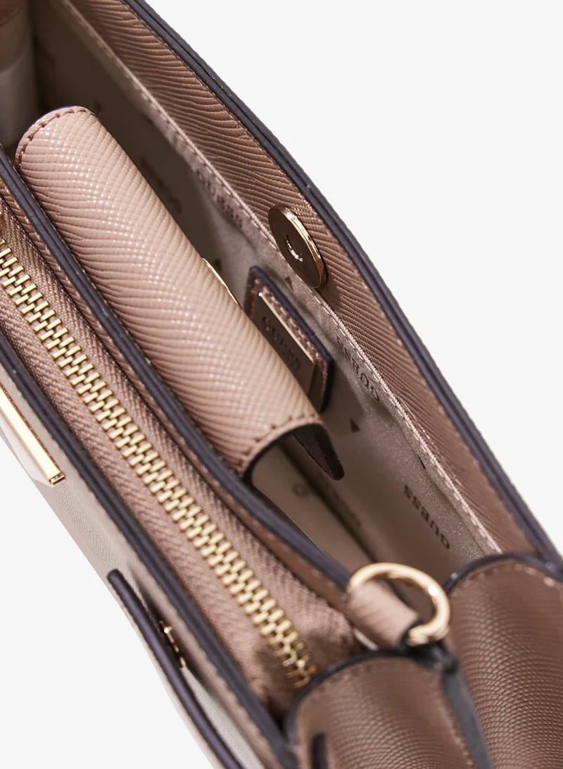 Guess Pale Mocha Serenova Mini Crossbody for Women | Best Price UAE
